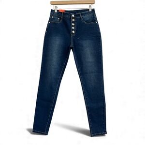 High Rise Dark Blue Women's Jeans